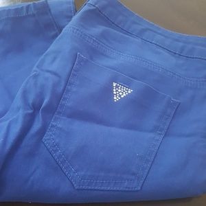 GUESS NEW electric blue pants size 28